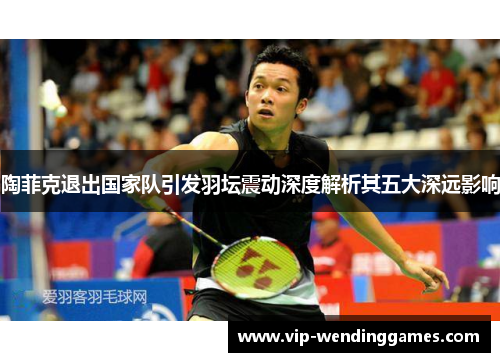陶菲克退出国家队引发羽坛震动深度解析其五大深远影响
